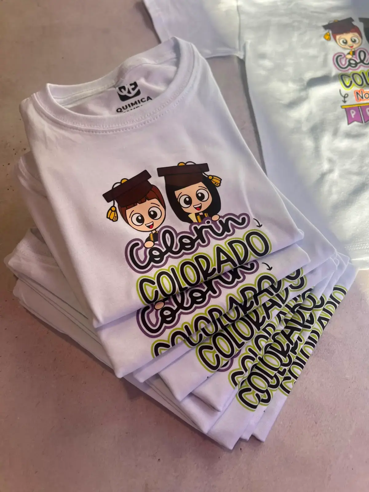 Remeras estampadas para egresados