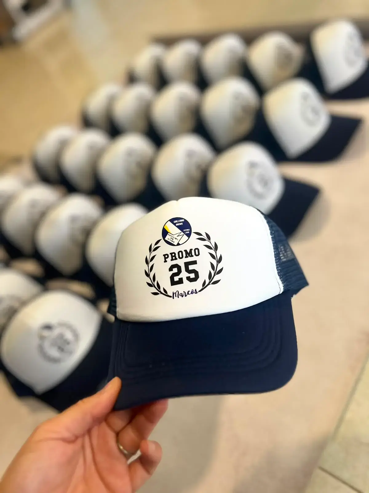 Gorras estampadas para Promo 25